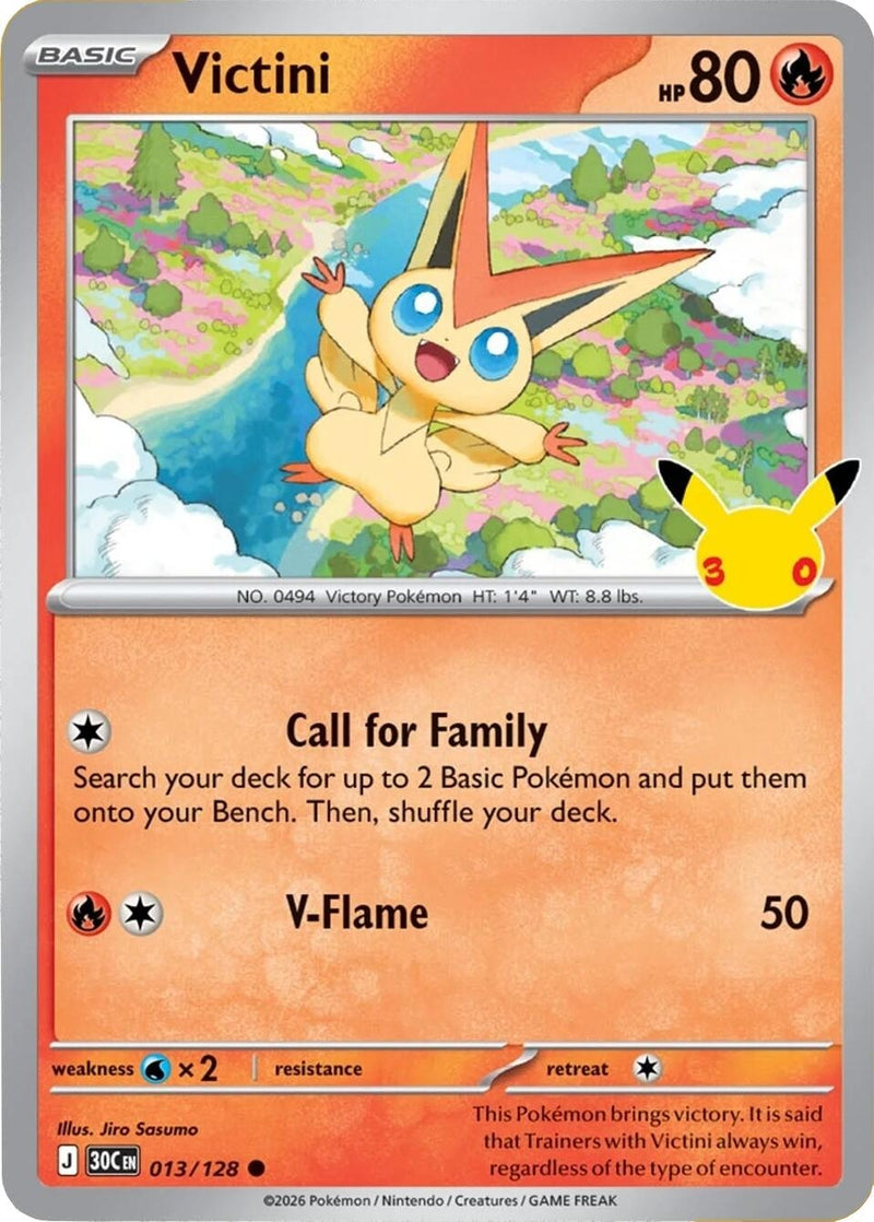 Image for Victini (ME: 30th Celebration) (013/128) - Pokemon