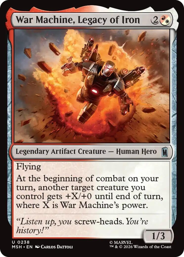 Image for War Machine, Legacy of Iron (Marvel Super Heroes) (238) - Magic: The Gathering