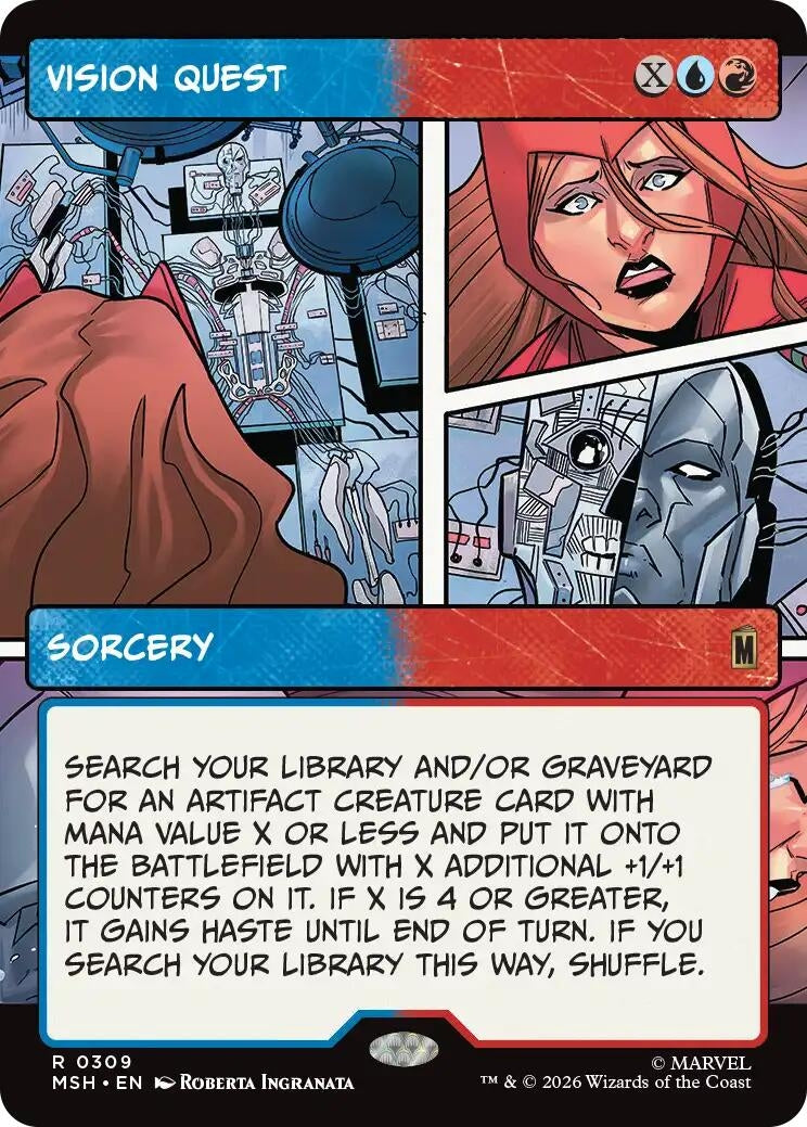 Image for Vision Quest (Borderless) (Marvel Super Heroes) (309) - Magic: The Gathering