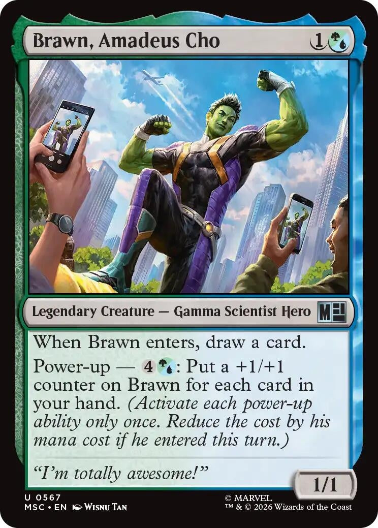 Image for Brawn, Amadeus Cho (Commander: Marvel Super Heroes) (567) - Magic: The Gathering