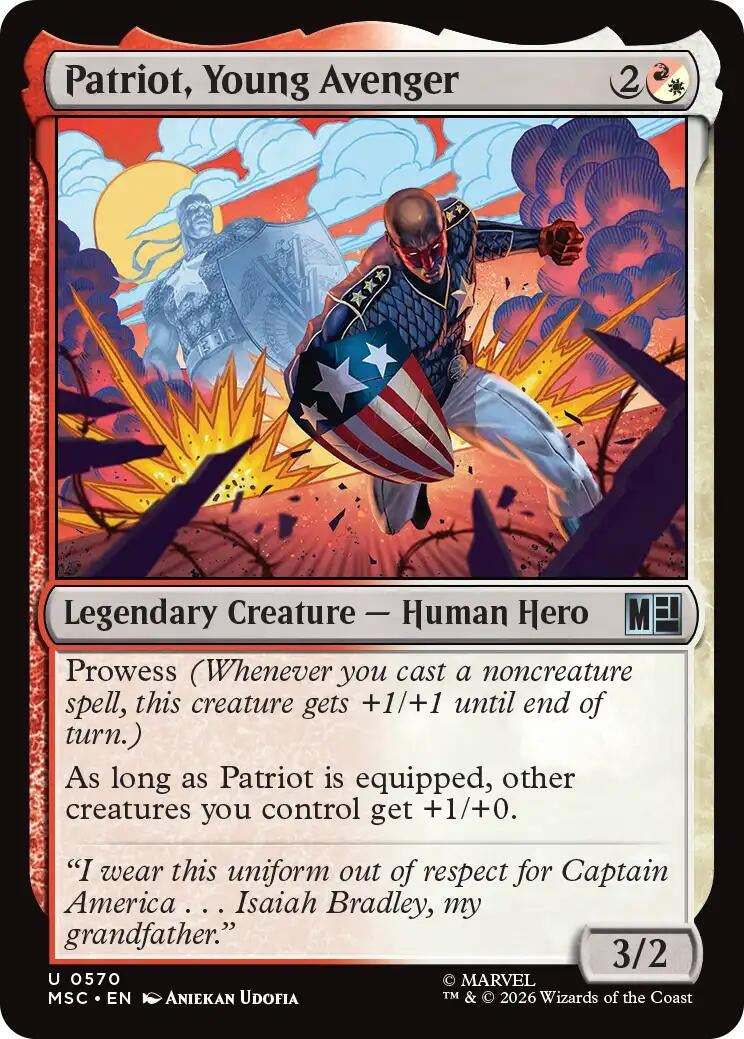 Image for Patriot, Young Avenger (Commander: Marvel Super Heroes) (570) - Magic: The Gathering