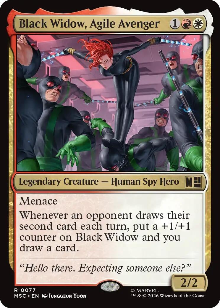 Image for Black Widow, Agile Avenger (Commander: Marvel Super Heroes) (77) - Magic: The Gathering