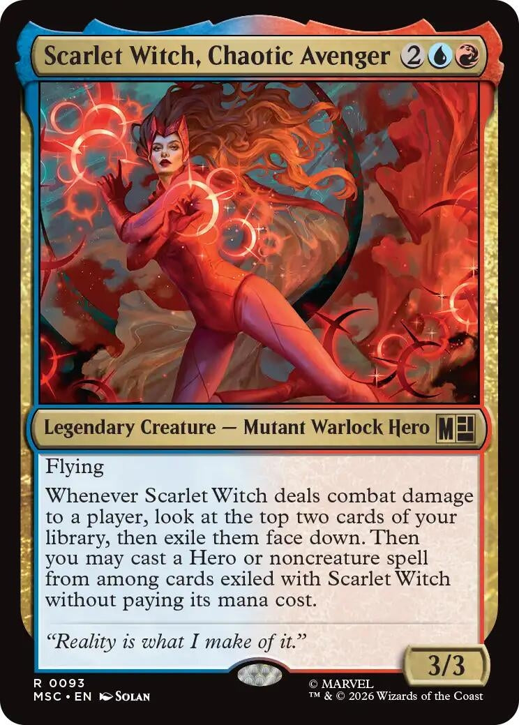 Image for Scarlet Witch, Chaotic Avenger (Commander: Marvel Super Heroes) (93) (MSC) - Magic: The Gathering