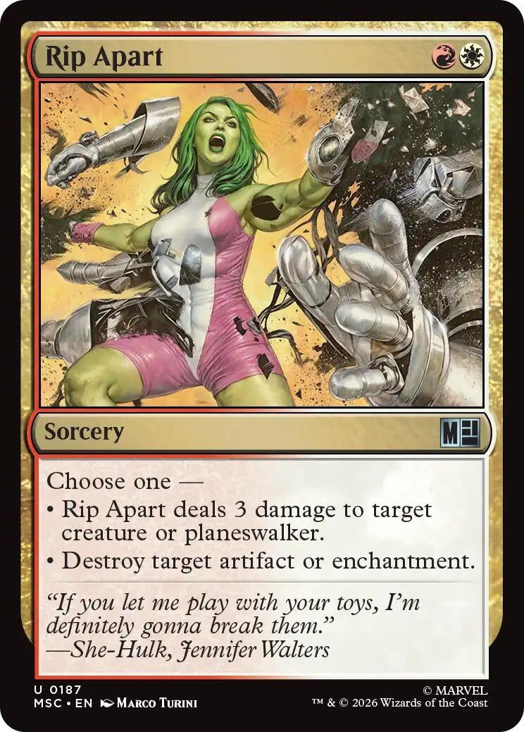 Image for Rip Apart (Commander: Marvel Super Heroes) (187) (MSC) - Magic: The Gathering