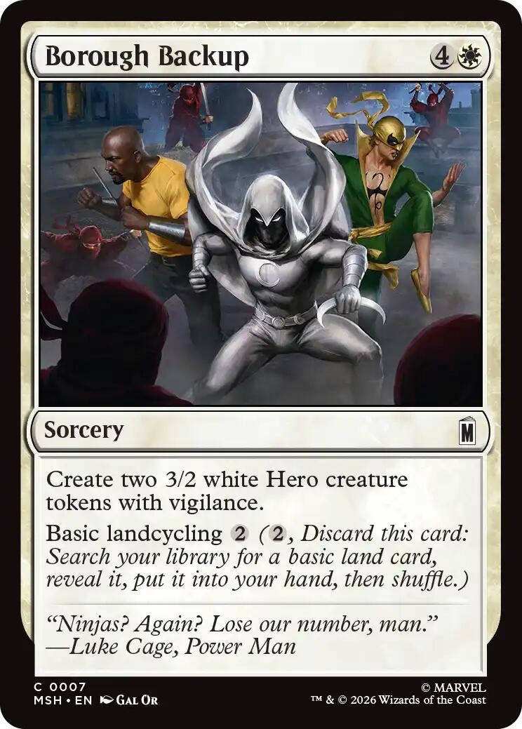 Image for Borough Backup (Marvel Super Heroes) (7) - Magic: The Gathering