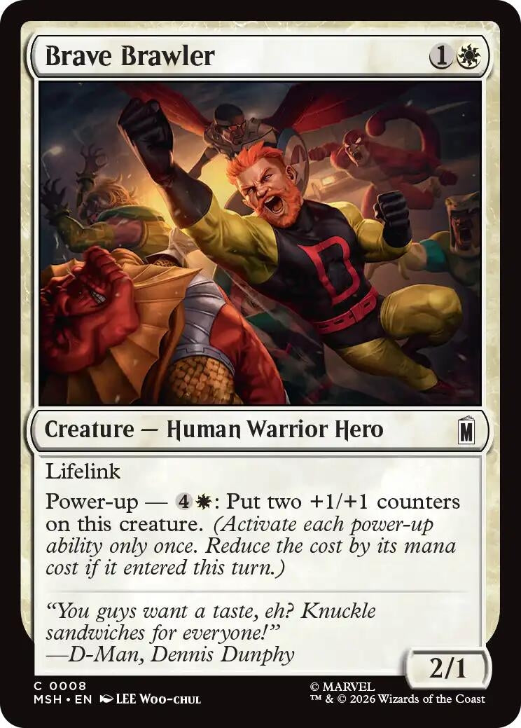 Image for Brave Brawler (Marvel Super Heroes) (8) - Magic: The Gathering