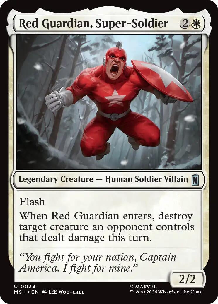 Image for Red Guardian, Super-Soldier (Marvel Super Heroes) (34) - Magic: The Gathering