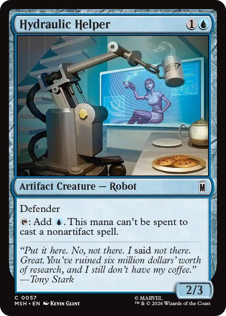 Image for Hydraulic Helper (Marvel Super Heroes) (57) - Magic: The Gathering