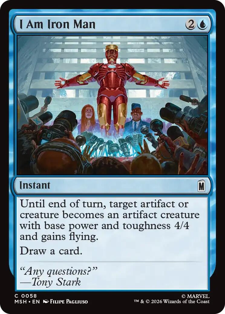 Image for I Am Iron Man (Marvel Super Heroes) (58) - Magic: The Gathering