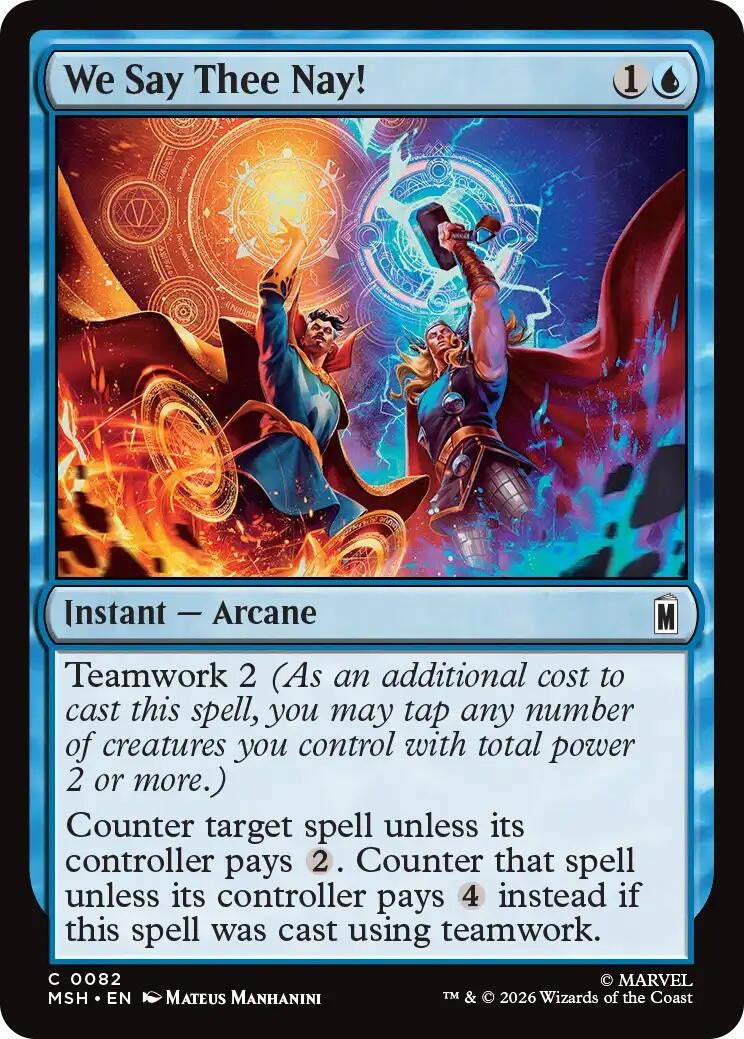 Image for We Say Thee Nay! (Marvel Super Heroes) (82) - Magic: The Gathering
