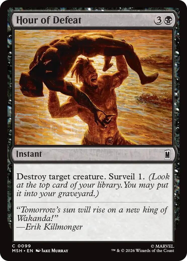 Image for Hour of Defeat (Marvel Super Heroes) (99) - Magic: The Gathering