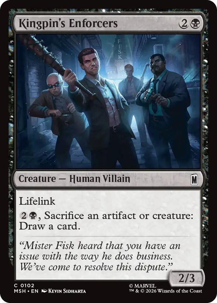 Image for Kingpin's Enforcers (Marvel Super Heroes) (102) - Magic: The Gathering