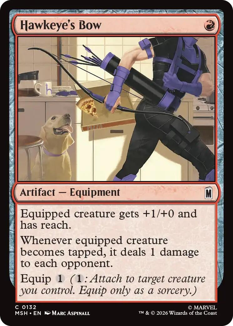 Image for Hawkeye's Bow (Marvel Super Heroes) (132) - Magic: The Gathering