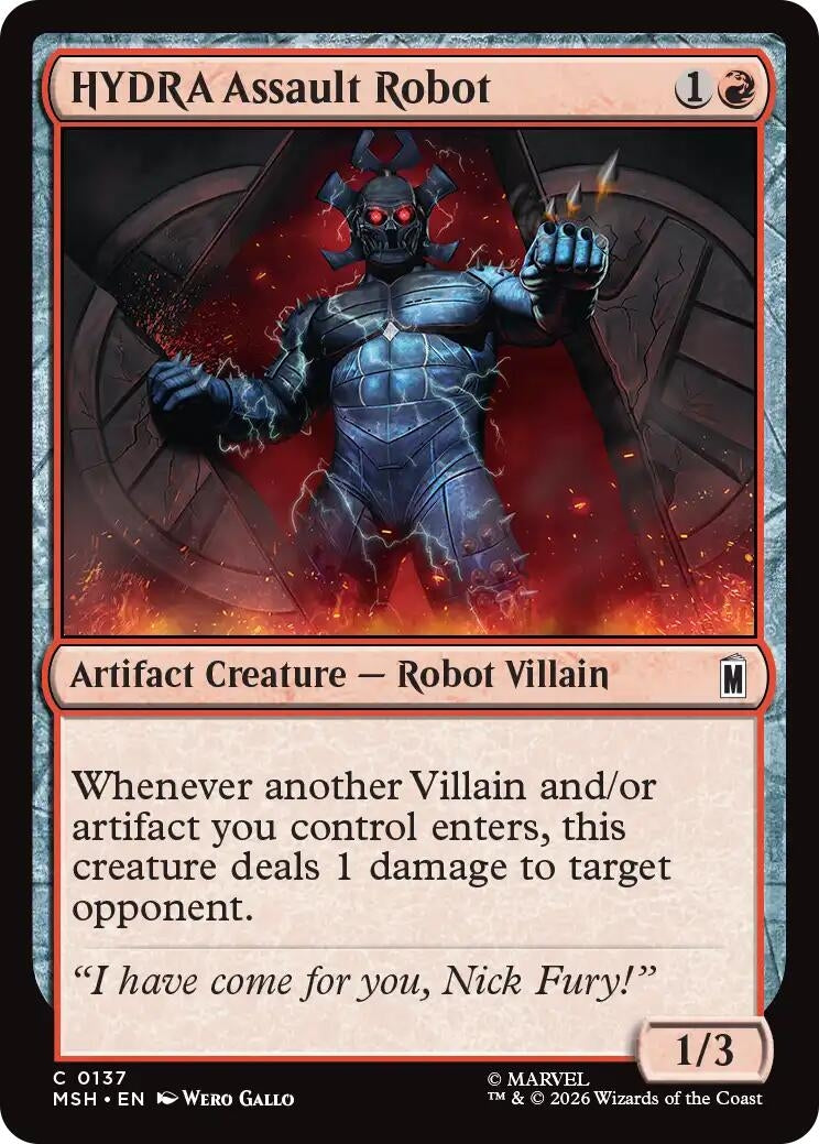 Image for HYDRA Assault Robot (Marvel Super Heroes) (137) - Magic: The Gathering