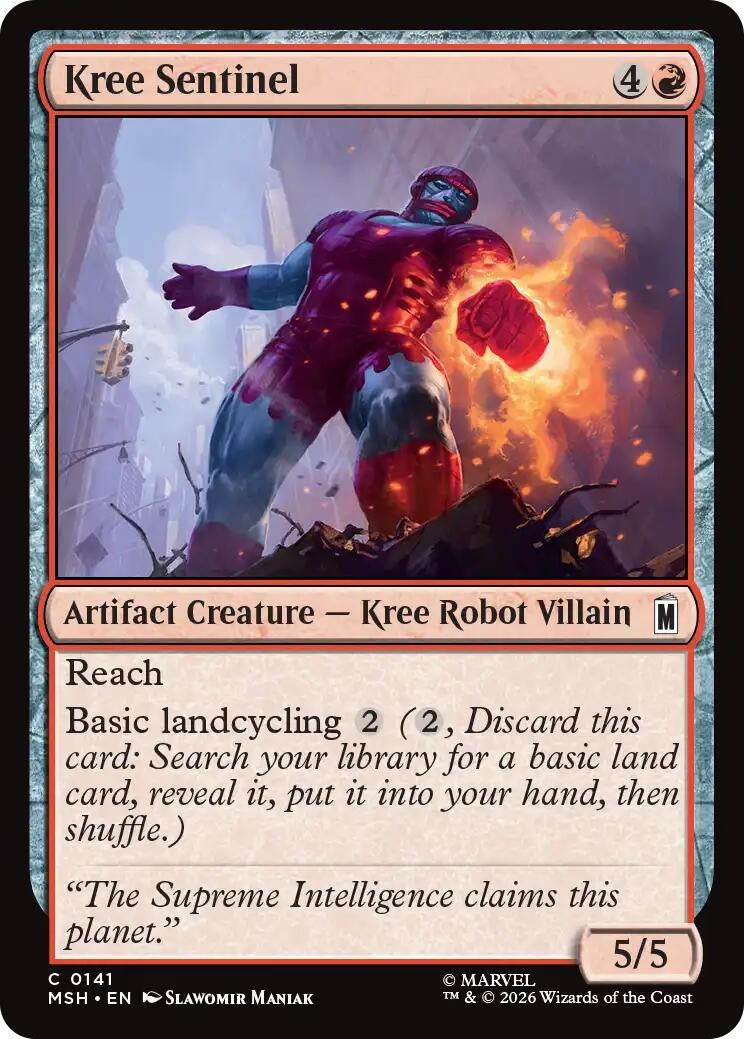 Image for Kree Sentinel (Marvel Super Heroes) (141) - Magic: The Gathering