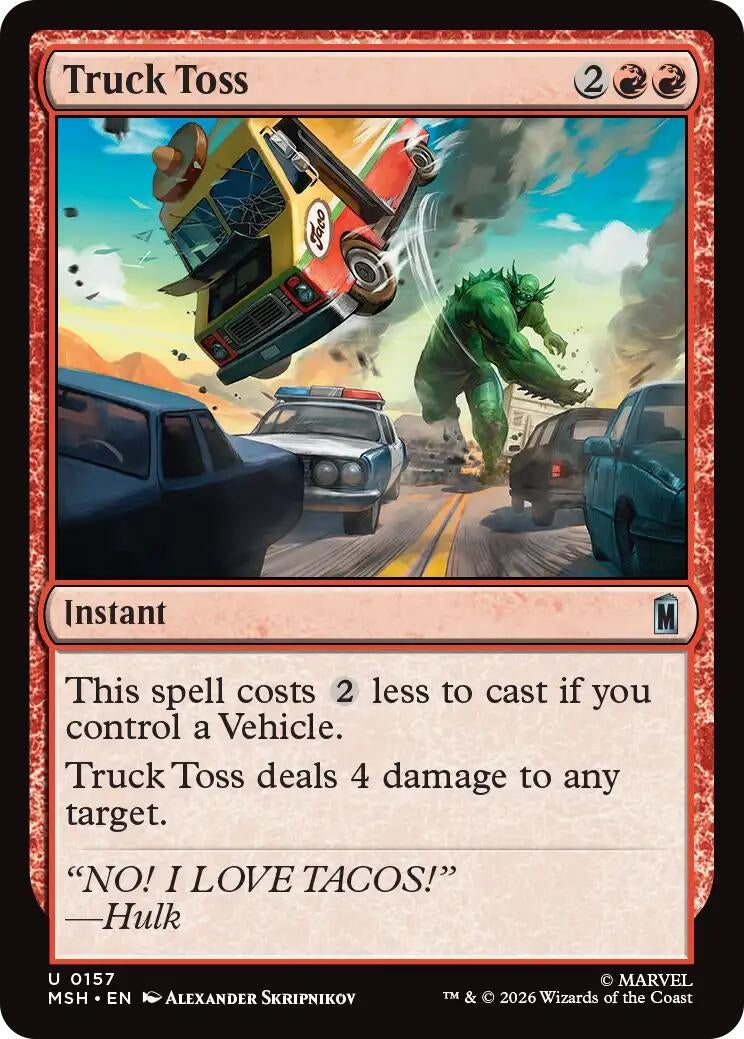 Image for Truck Toss (Marvel Super Heroes) (157) - Magic: The Gathering