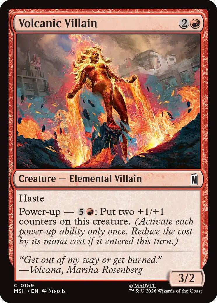 Image for Volcanic Villain (Marvel Super Heroes) (159) - Magic: The Gathering
