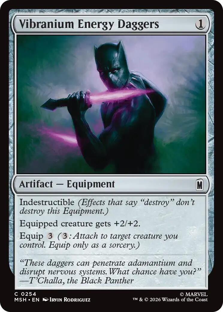 Image for Vibranium Energy Daggers (Marvel Super Heroes) (254) - Magic: The Gathering