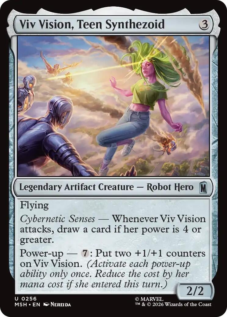 Image for Viv Vision, Teen Synthezoid (Marvel Super Heroes) (256) - Magic: The Gathering
