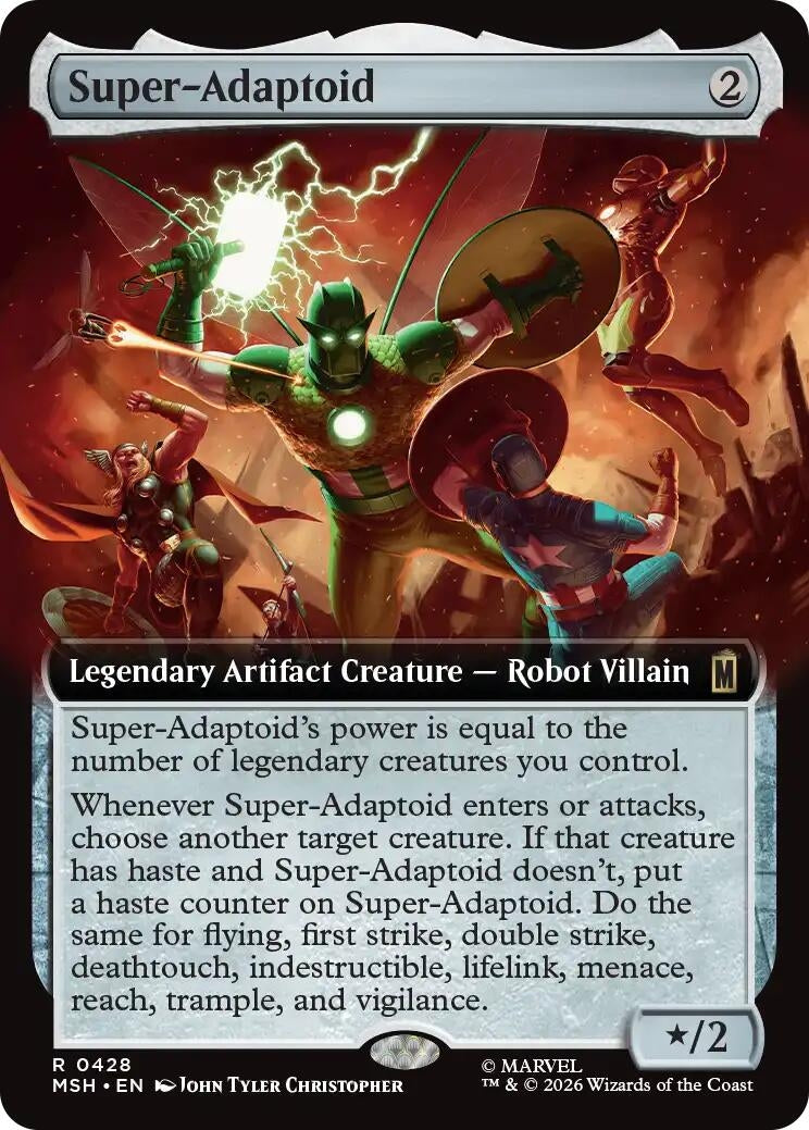Image for Super-Adaptoid (Extended Art) (Marvel Super Heroes) (428) - Magic: The Gathering