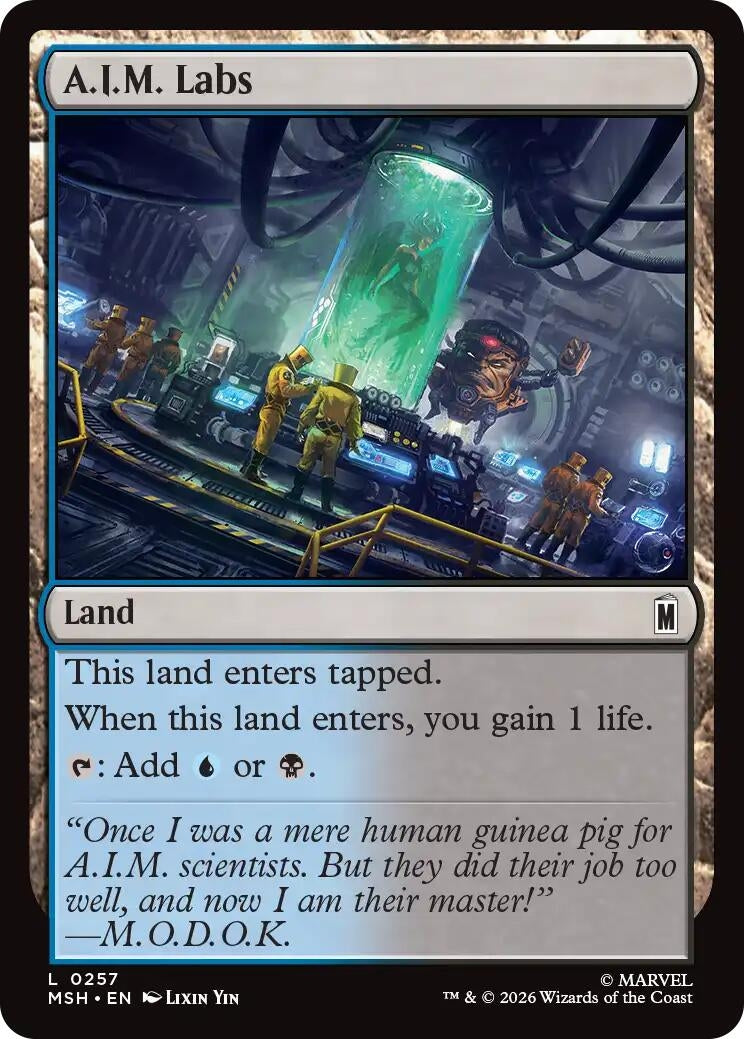 Image for A.I.M. Labs (Marvel Super Heroes) (257) - Magic: The Gathering