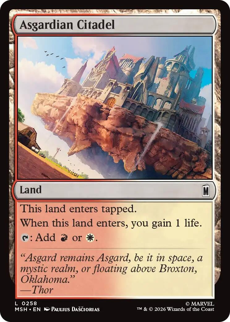 Image for Asgardian Citadel (Marvel Super Heroes) (258) - Magic: The Gathering