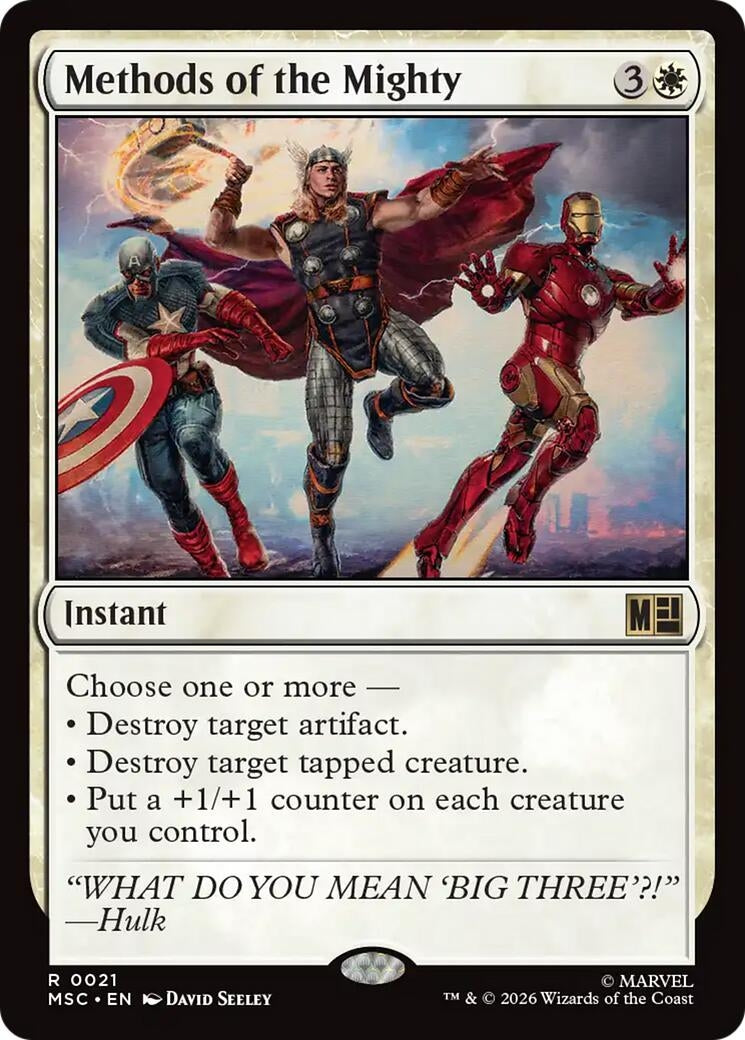 Image for Methods of the Mighty (Commander: Marvel Super Heroes) (21) (MSC) - Magic: The Gathering