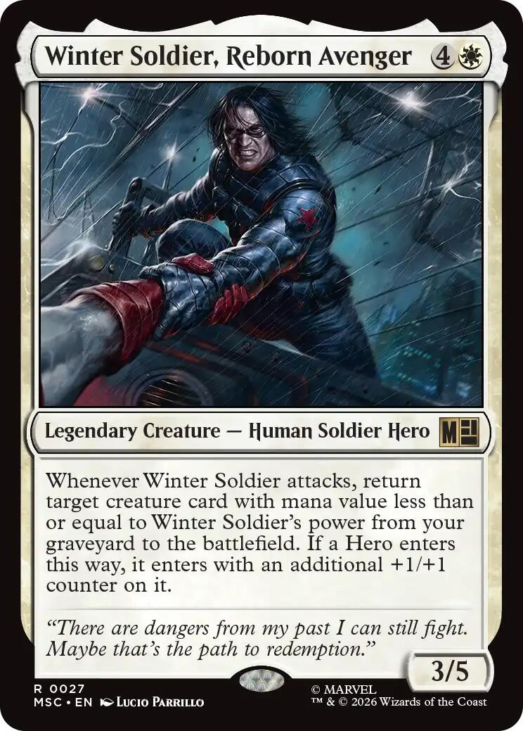 Image for Winter Soldier, Reborn Avenger (Commander: Marvel Super Heroes) (27) (MSC) - Magic: The Gathering