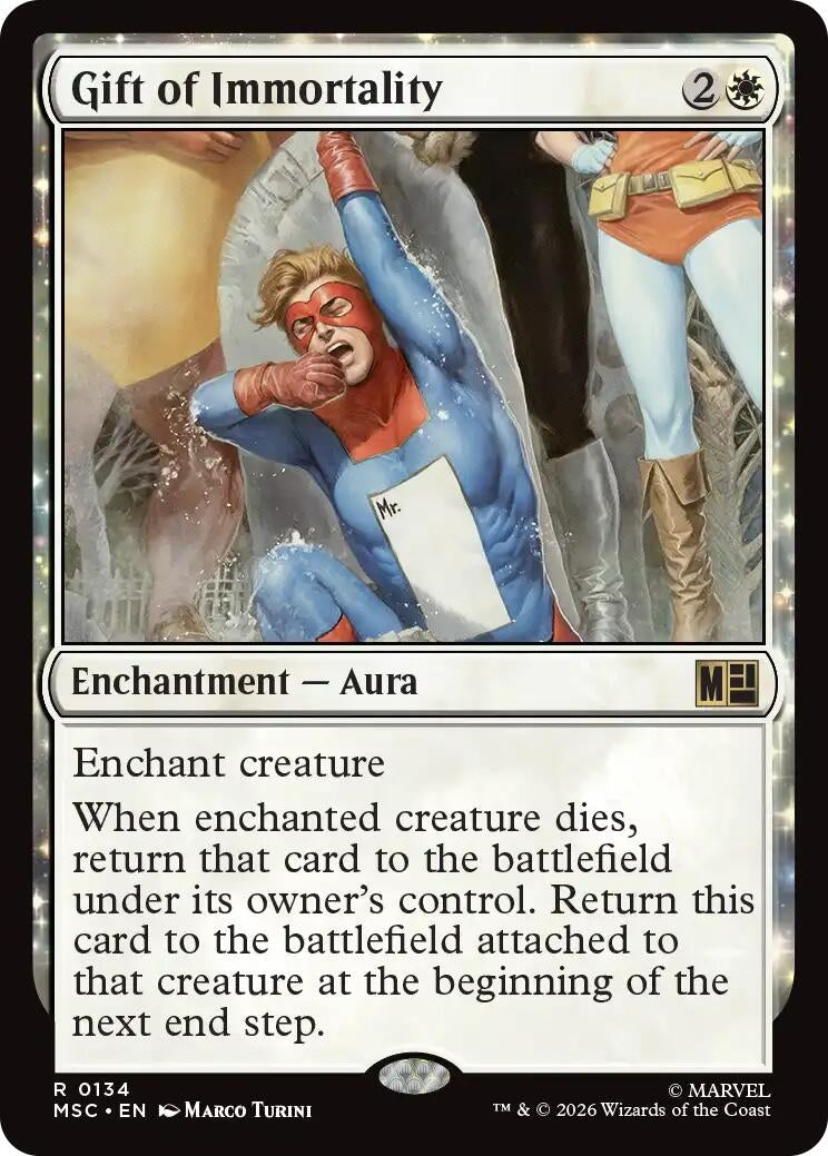 Image for Gift of Immortality (Commander: Marvel Super Heroes) (134) (MSC) - Magic: The Gathering