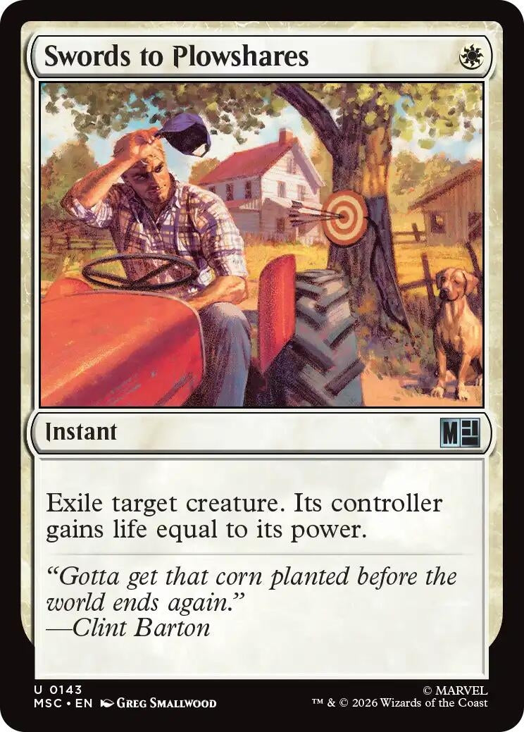 Image for Swords to Plowshares (Commander: Marvel Super Heroes) (143) (MSC) - Magic: The Gathering