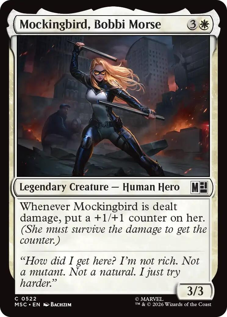 Image for Mockingbird, Bobbi Morse (0522) (Commander: Marvel Super Heroes) (522) (MSC) - Magic: The Gathering