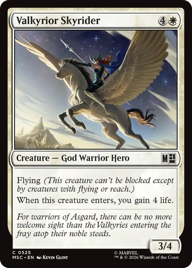 Image for Valkyrior Skyrider (Commander: Marvel Super Heroes) (525) (MSC) - Magic: The Gathering