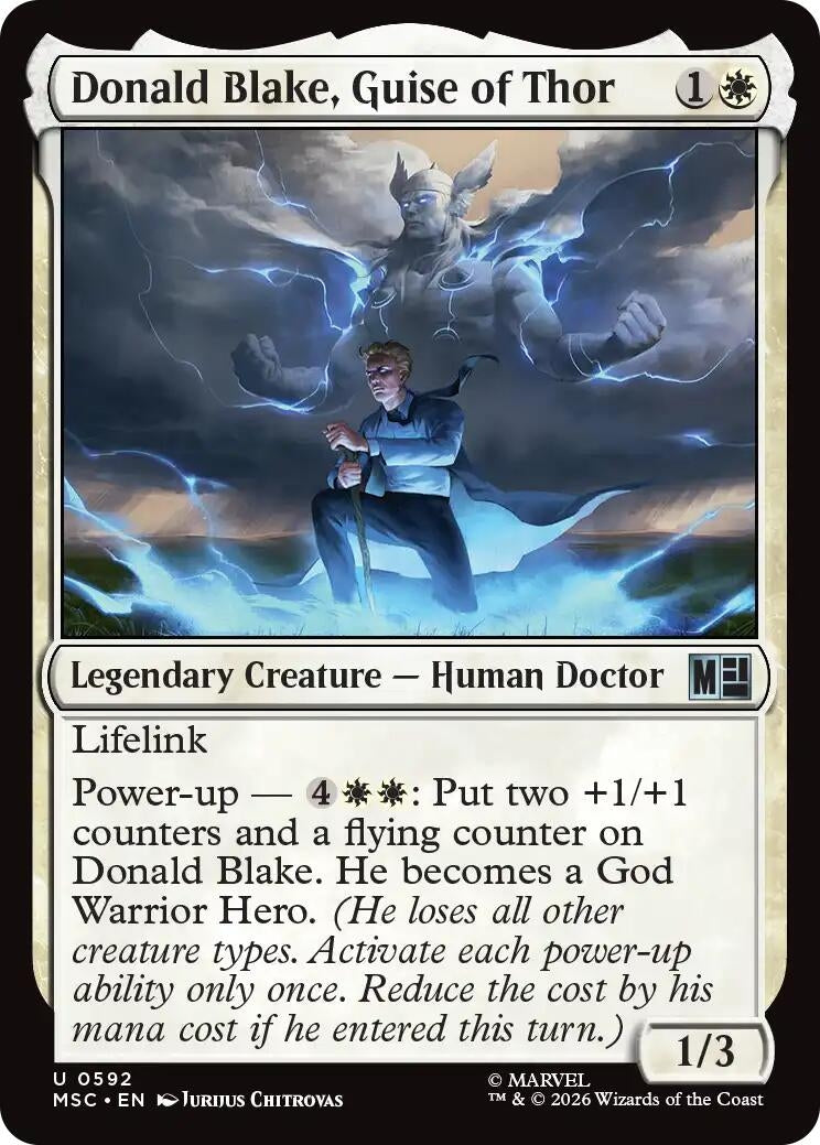 Image for Donald Blake, Guise of Thor (Commander: Marvel Super Heroes) (592) (MSC) - Magic: The Gathering