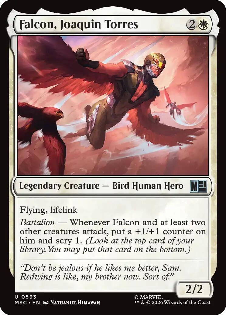 Image for Falcon, Joaquin Torres (Commander: Marvel Super Heroes) (593) (MSC) - Magic: The Gathering