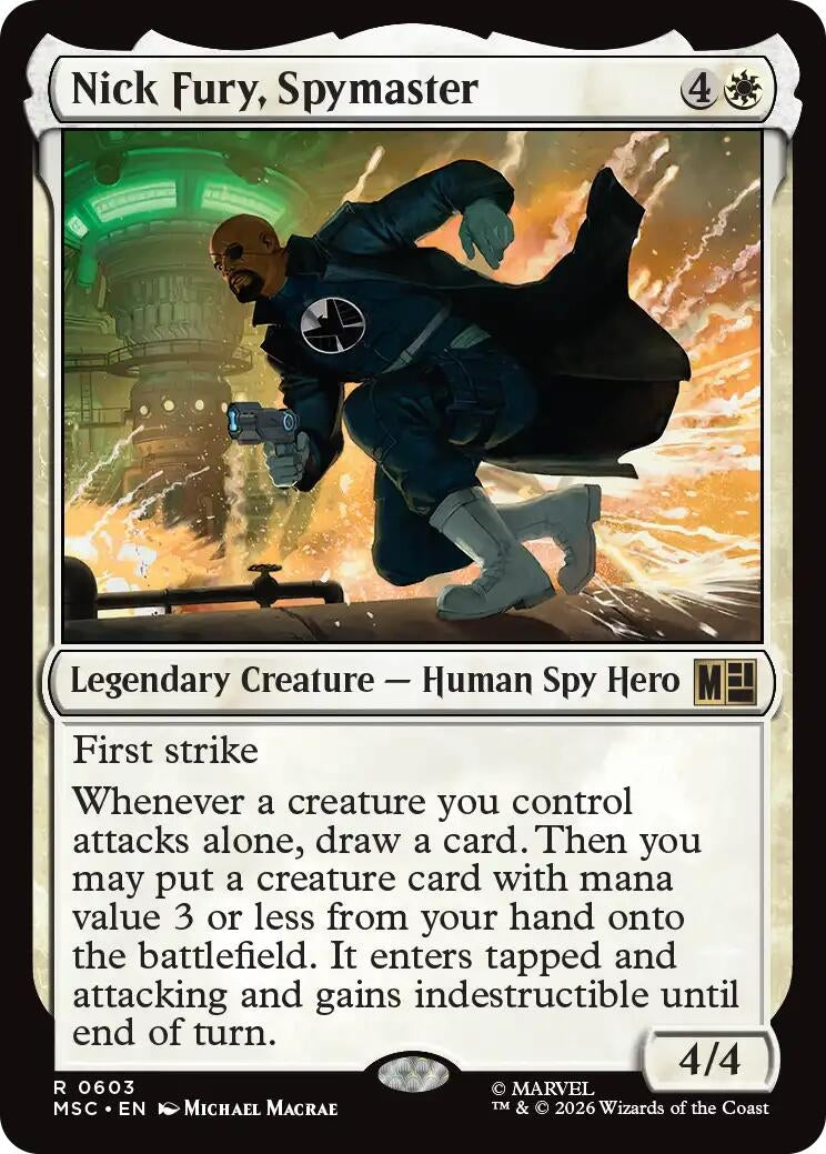 Image for Nick Fury, Spymaster (Commander: Marvel Super Heroes) (603) (MSC) - Magic: The Gathering