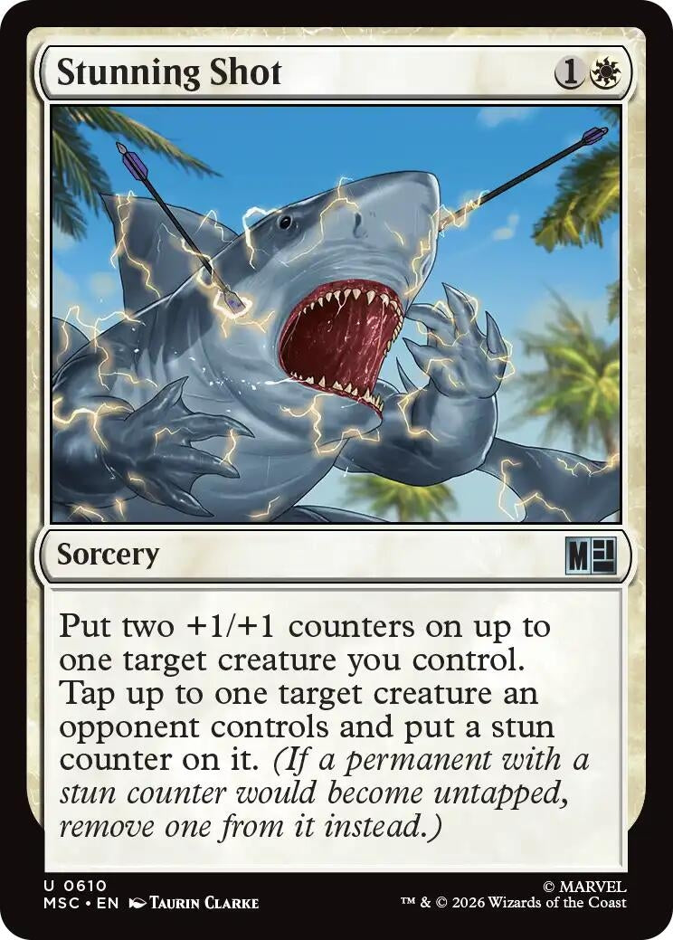 Image for Stunning Shot (Commander: Marvel Super Heroes) (610) (MSC) - Magic: The Gathering