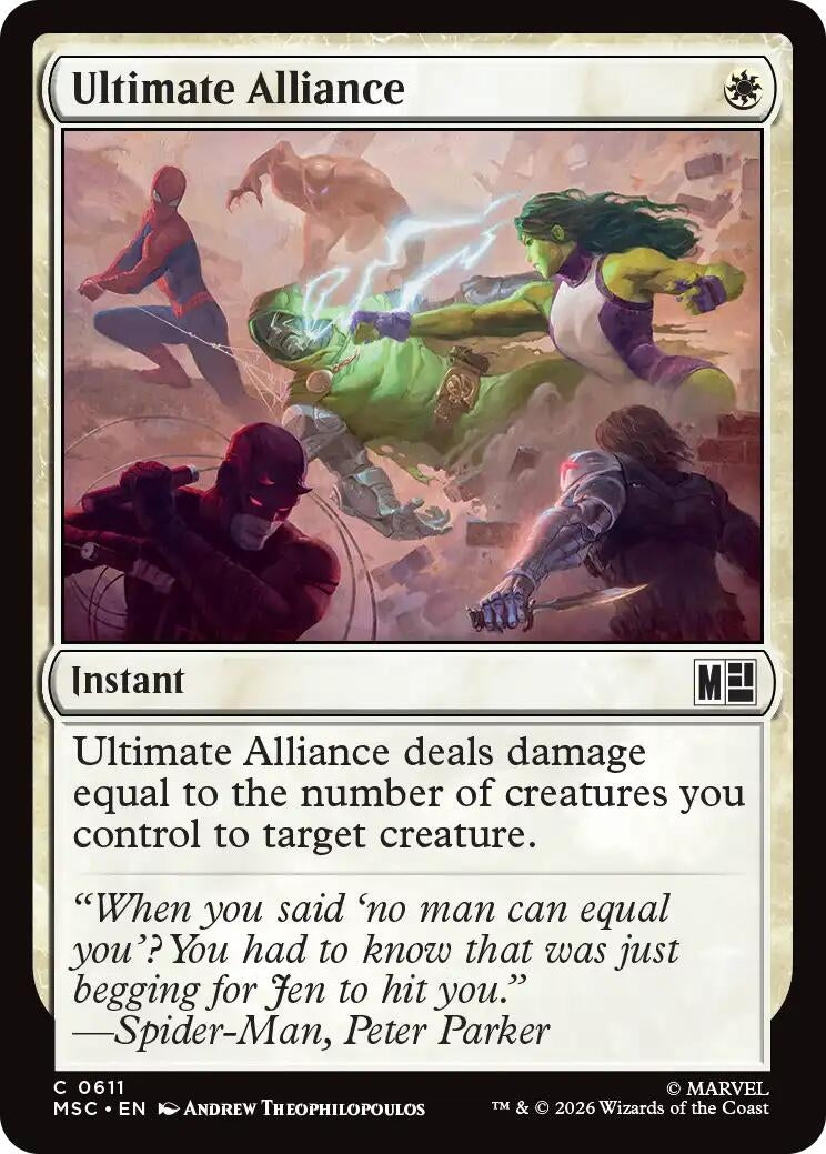 Image for Ultimate Alliance (Commander: Marvel Super Heroes) (611) (MSC) - Magic: The Gathering
