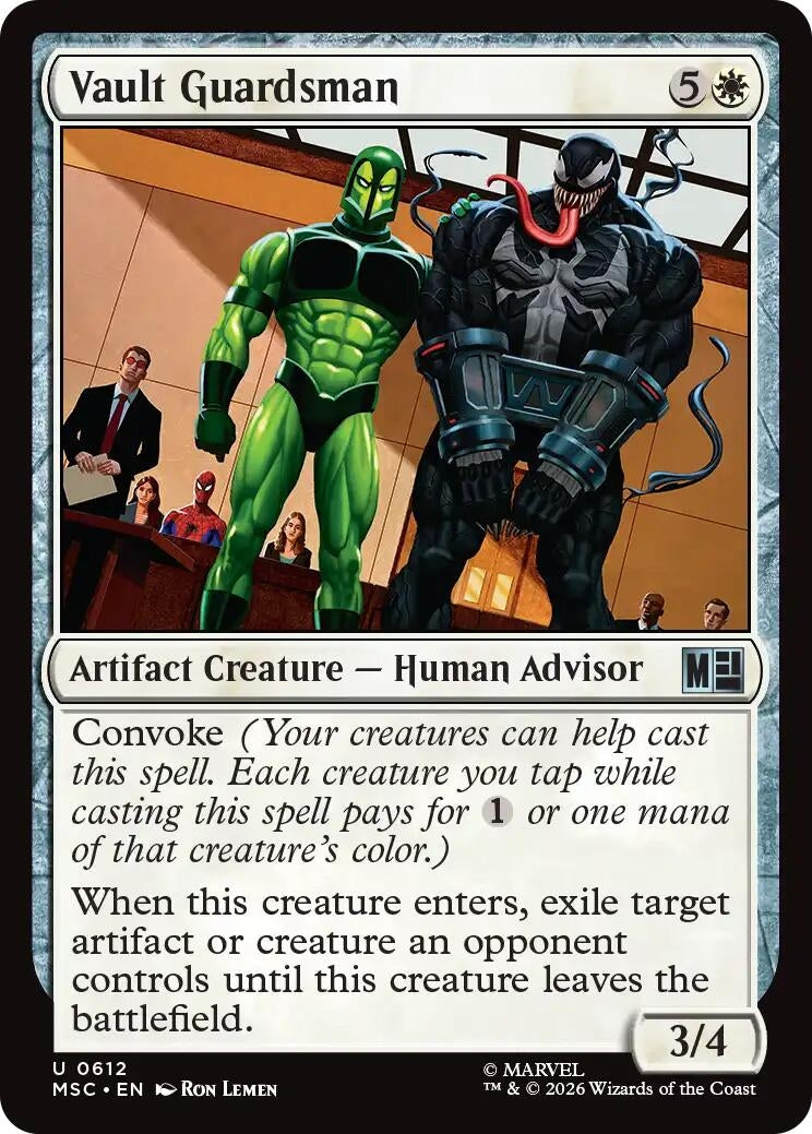 Image for Vault Guardsman (Commander: Marvel Super Heroes) (612) (MSC) - Magic: The Gathering
