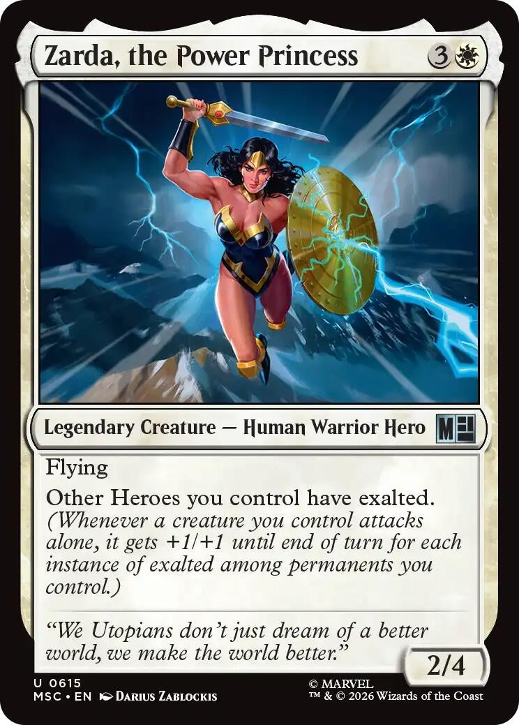 Image for Zarda, the Power Princess (Commander: Marvel Super Heroes) (615) (MSC) - Magic: The Gathering