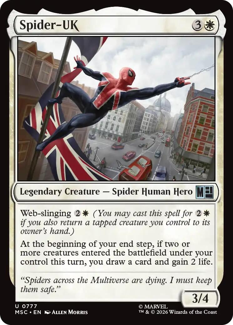 Image for Spider-UK (Commander: Marvel Super Heroes) (777) (MSC) - Magic: The Gathering
