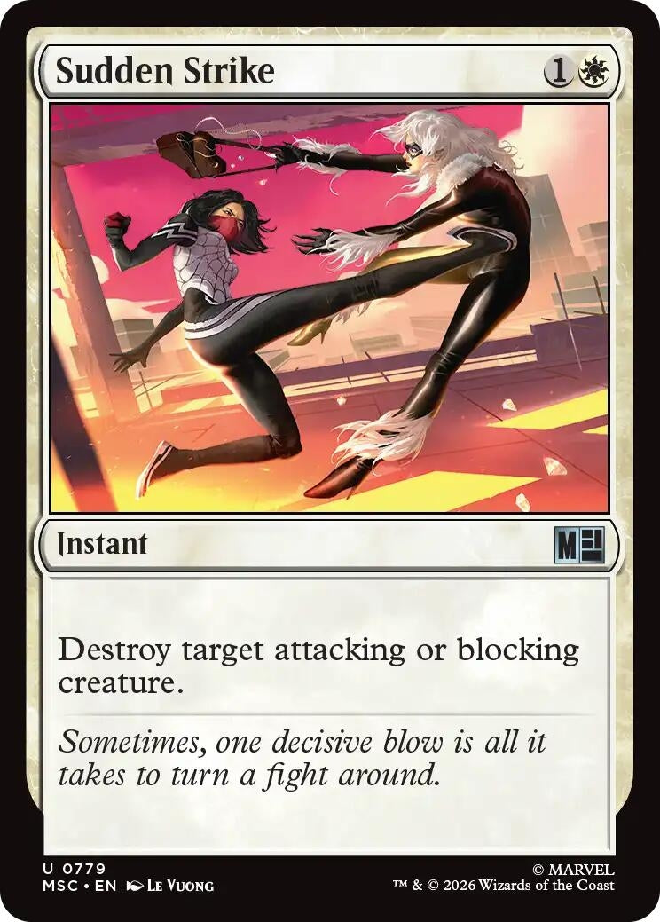 Image for Sudden Strike (Commander: Marvel Super Heroes) (779) (MSC) - Magic: The Gathering