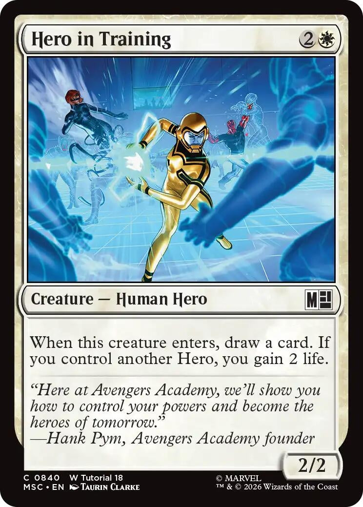 Image for Hero in Training (Commander: Marvel Super Heroes) (840) (MSC) - Magic: The Gathering