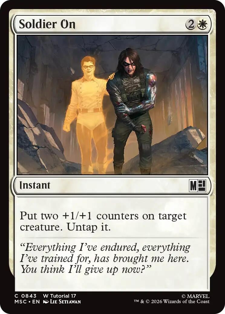 Image for Soldier On (0843) (Commander: Marvel Super Heroes) (843) (MSC) - Magic: The Gathering