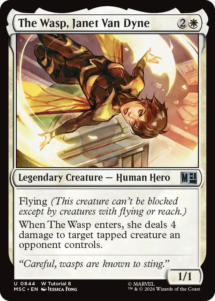 Image for The Wasp, Janet Van Dyne (0844) (Commander: Marvel Super Heroes) (844) (MSC) - Magic: The Gathering