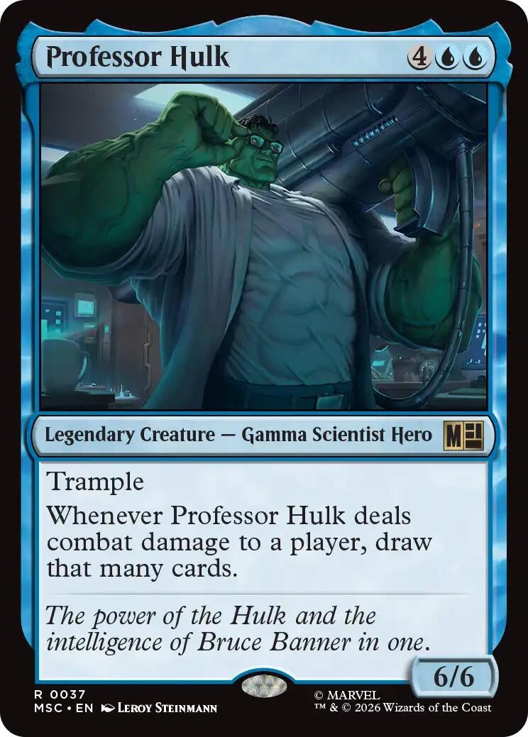 Image for Professor Hulk (Commander: Marvel Super Heroes) (37) (MSC) - Magic: The Gathering