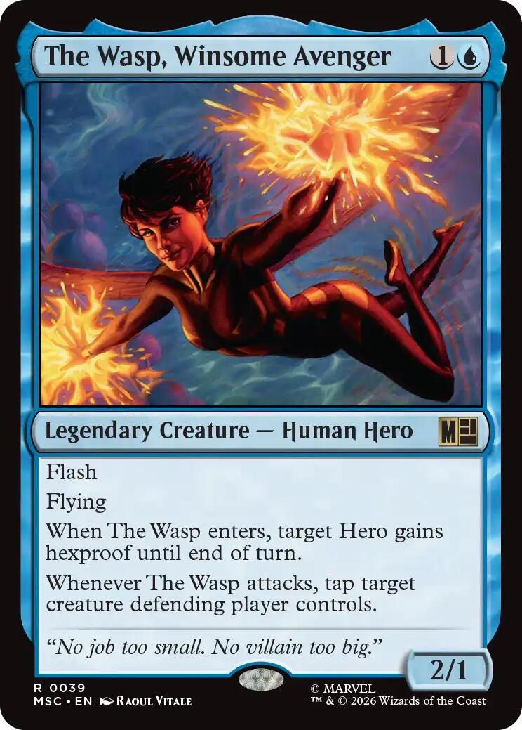 Image for The Wasp, Winsome Avenger (Commander: Marvel Super Heroes) (39) (MSC) - Magic: The Gathering