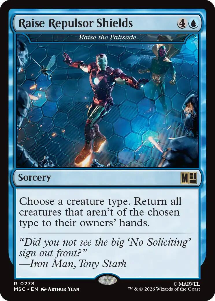 Image for Raise Repulsor Shields - Raise the Palisade (Commander: Marvel Super Heroes) (278) (MSC) - Magic: The Gathering