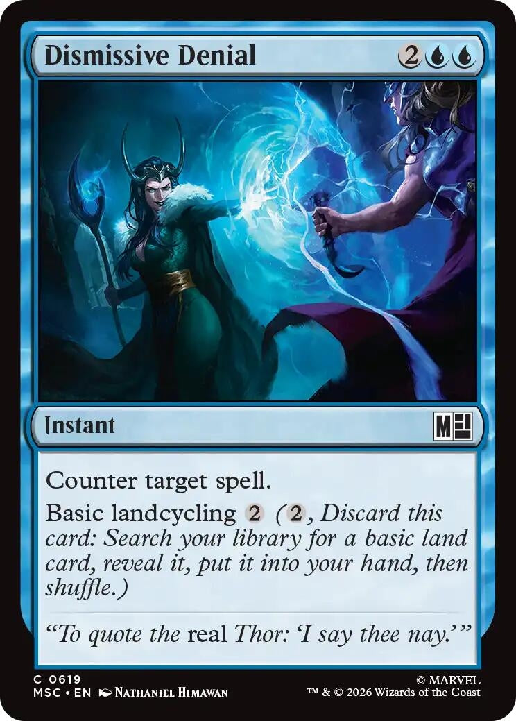 Image for Dismissive Denial (Commander: Marvel Super Heroes) (619) (MSC) - Magic: The Gathering