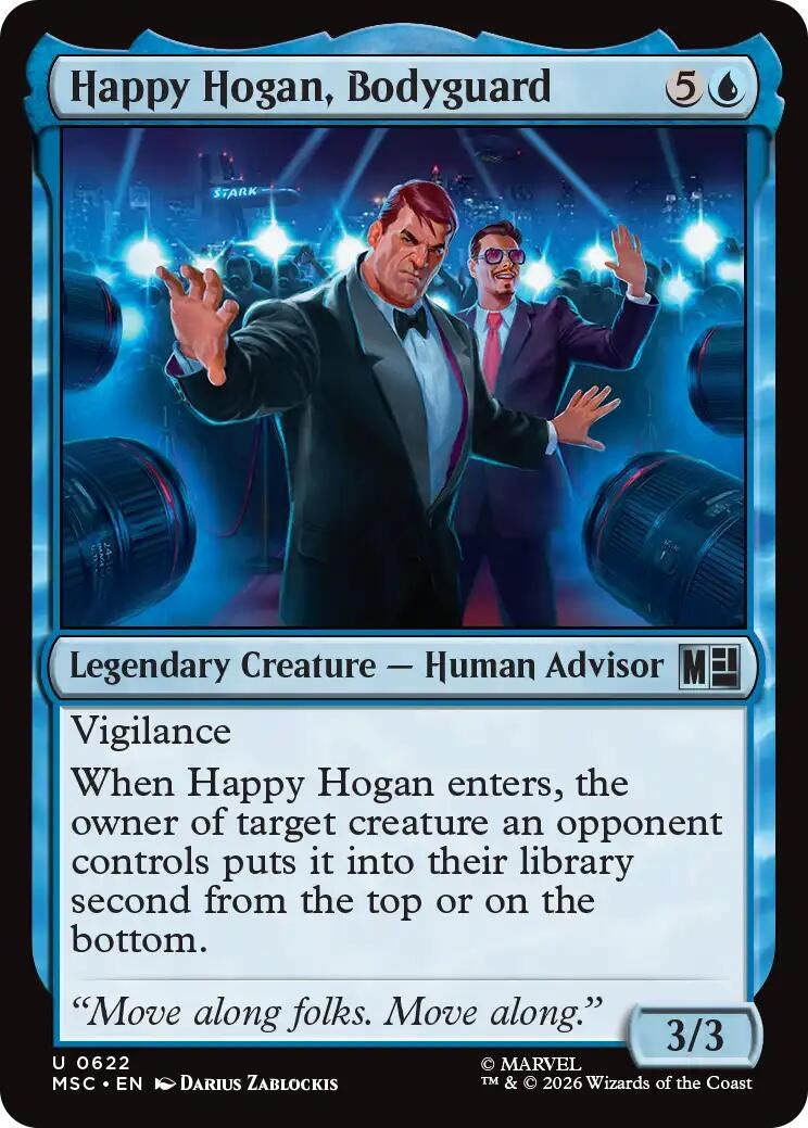 Image for Happy Hogan, Bodyguard (Commander: Marvel Super Heroes) (622) (MSC) - Magic: The Gathering