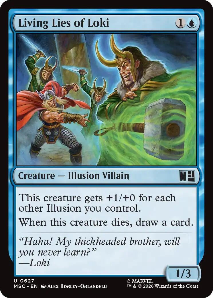 Image for Living Lies of Loki (Commander: Marvel Super Heroes) (627) (MSC) - Magic: The Gathering
